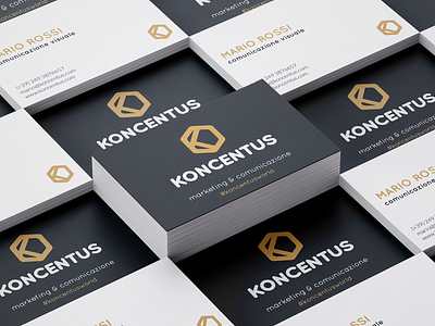 Koncentus Business Card brand design brand identity branding branding and identity branding design business card card identity design