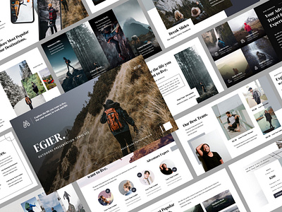 Hiking Layout Designs Themes Templates And Downloadable Graphic Elements On Dribbble