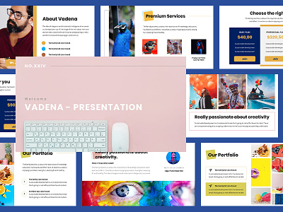 Colorful Presentation - Creative deck business clean colorful company company profile creative deck design keynote template powerpoint template pptx presentation