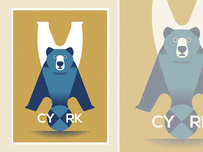 Dillusion - CYRK aberration (PSE ‘21) animals grain design graphic design character poster editorial illustration