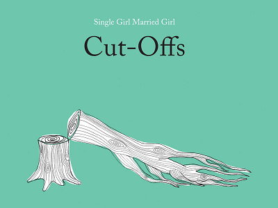 Album Cover cut offs illustration music single girl married girl tree