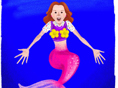 Mermaid Kimmy Schmidt ellie kemper kimmy schmidt mermaid mermay mole woman procreate unbreakable