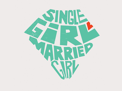 Single Girl Married Girl Shirt diamond green hand type heart music shirt t shirt