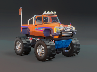 3D monster truck