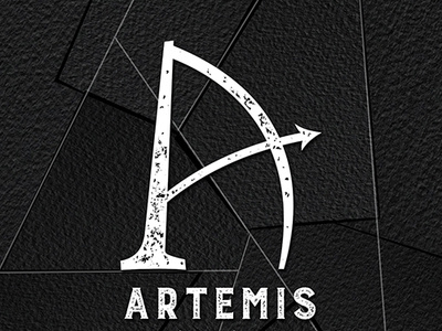 Artemis Logo Black Watercolor