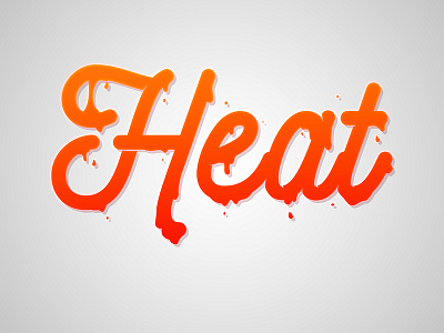 Heat Wave deign heat lettering melting typogaphy