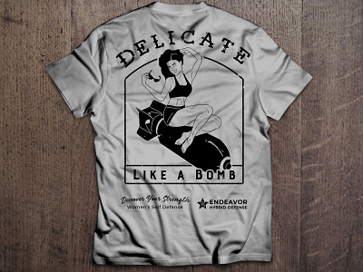 Like a Bomb shirt mockup tee shirt