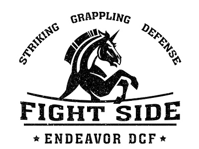 Endeavor Fight Side fight club gym logo tee shirt