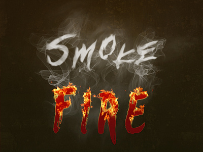 Where there's smoke, there's fire. design graphic design lettering