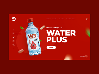 Water Plus Design creativity daily design homepage landing landing page main page ui web webdesign website