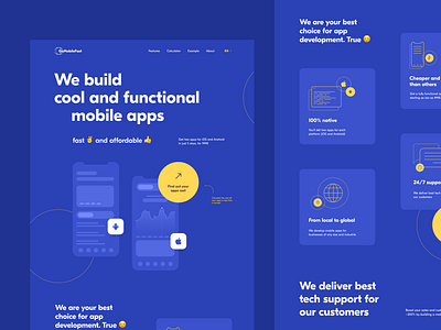 Go Mobile Fast Landing page creativity daily design homepage landing landing page ui web webdesign website