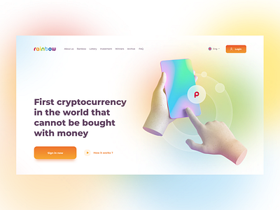 Cryptocurrency Landing page design