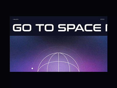 Go to Space design concept animation cosmos daily design homepage landing page space ui web webdesign website