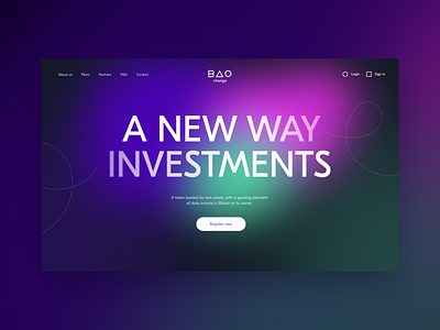 Crypto Exchange Landing Page crypto cryptocyrrency daily design homepage landing page nft ui web webdesign website