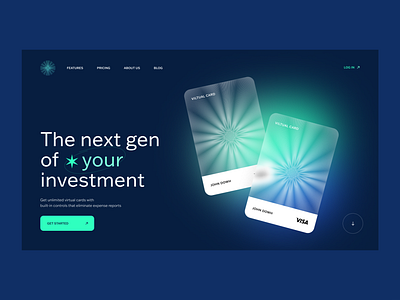 Fintech investment Landing Page concept banking crypto daily design finance financial fintech homepage landing page technology ui web webdesign website