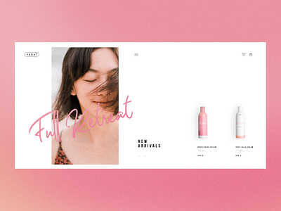 Beauty Cosmetic E-commerce Design beauty cosmetic daily design homepage landing page ui web webdesign website woman