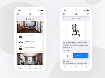 Furniture Store furniture minimal mobile online store sale ui ux webdesign white