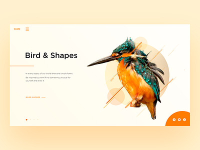 Simple shapes Daily UI creativity daily design flat homepage landing main page ui ux web website