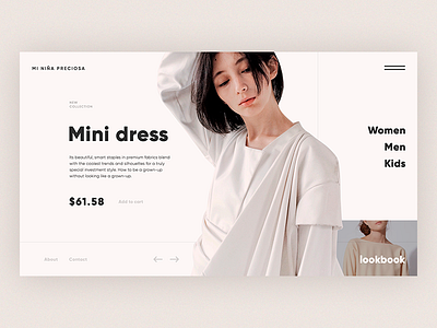 Daily Ui Small Store clean concept daily fullscreen landing page minimal typography web webdesign website