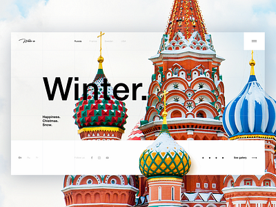 Winter. Moskow. Daily UI