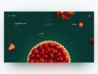 Piemaker Food Constructor Concept cart clean creativity daily design homepage landing page main page pie product ui ux web webdesign website