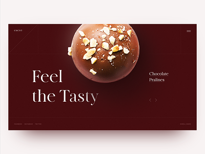 Confectionary Art Home Page Concept