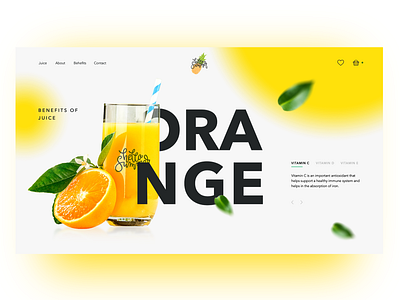 Orange Juice concept