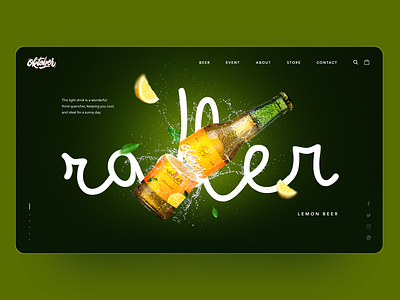 October Radler UI Design ads design daily homepage landing landing page main page photo manipulation ui uidesign web webdesign website