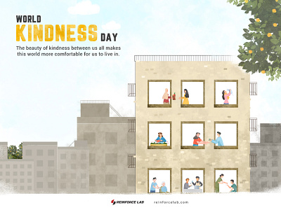 Social media post design illustration kind kindnessday world kindness day