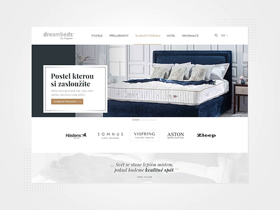 Dreambeds Website Interactions design graphic design interaction design ui ux visual design web web animation webdesign website