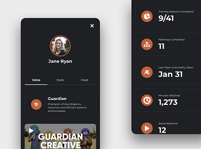 Employee Insights minimal mobile ui