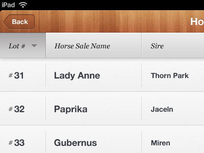 Horsee iPad app