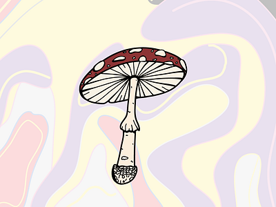 amanita muscaria amanita muscaria background design illustration logo mushroom nature