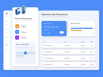 Payments and Transactions Dashboard