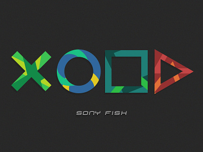 Sony Fish circle fish icons play playstation sony square triangle x