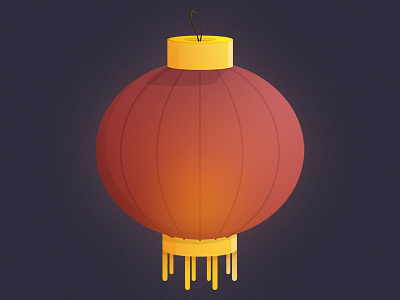 Chinese Lantern chinese fire flat design hanging light lamp lantern minimal red yellow