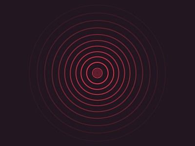 The sound of drums...[not a gif] drum flat design minimal ripple sound waves