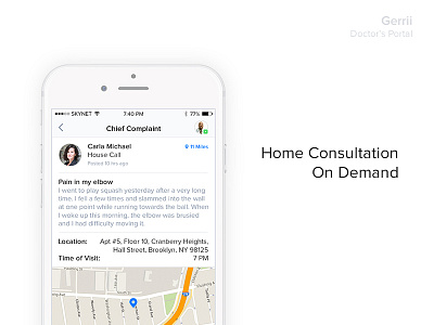 Gerri - Home Consultation on Demand - Chief Complaint