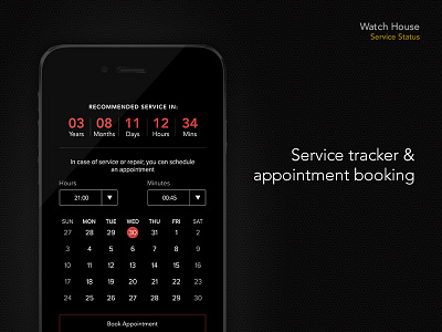 Watch House - Service/Warranty Tracker app appointment black booking e commerce exclusive ios service store tracker warranty watch