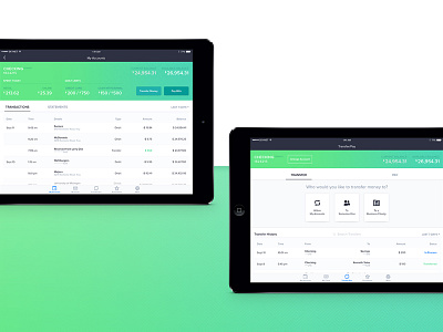 Edison Bank iPad App - My Accounts & Transfer Money
