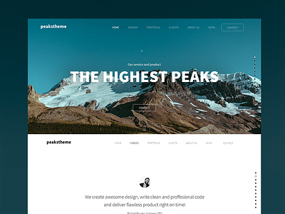 'Peaks' Digital Agency Template