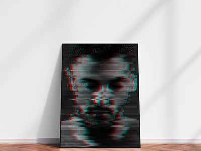 Glitch Art Portrait art design digital editing glitch graphic photoshop portrait