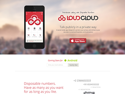 www.loudcloud.biz app branding design iphone product social ux website