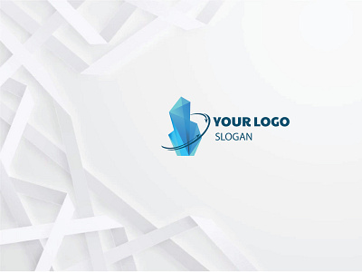 Blue crystal logo blue color logo branding creative creative design crystal logo design illustration logo logo design vector