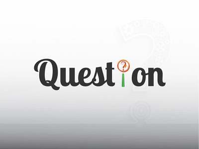 Question logo creative design illustration logo logo design ui vector