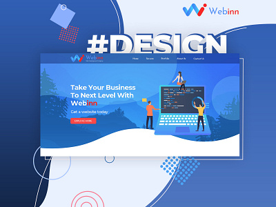 Home Page Design Of Our Website app branding design illustration logo typography ui ux vector web