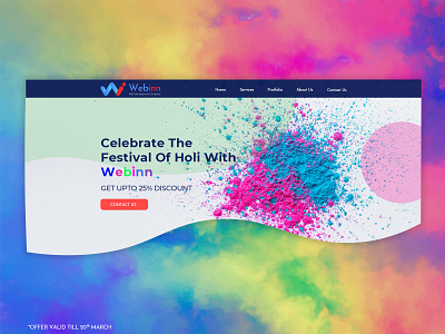 Happy Holi banners creative design design designers development agency development company holi festival illustration ui ux web webdesign website