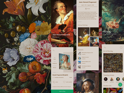 Musea app design art museum museum of art painters