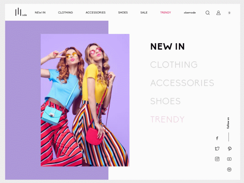 Mode [Fashion eCommerce] clean ecommerce fashion minimalism prototyping uidesign