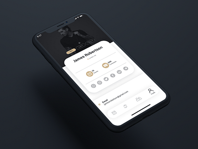 Social Tracking App design ui